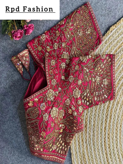 Beautiful Heavy Codding and Sequence Work Bridal Blouse - RPD Fashion