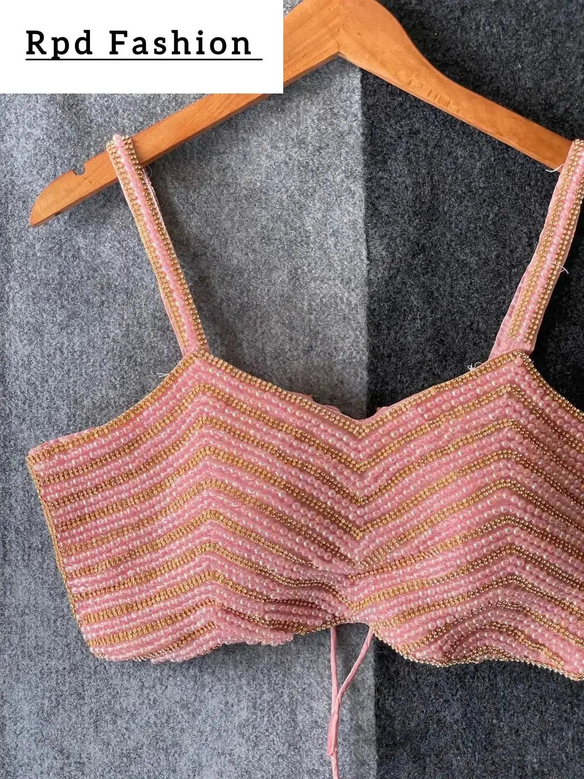 beautiful pearl moti spaghetti blouse - rpd fashion