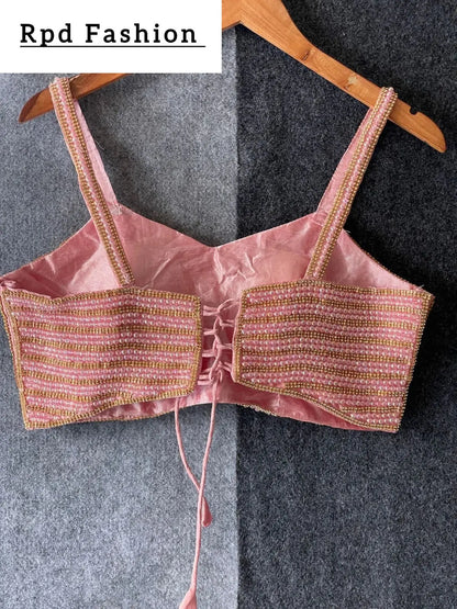 Beautiful Pearl Moti Spaghetti Blouse - RPD Fashion