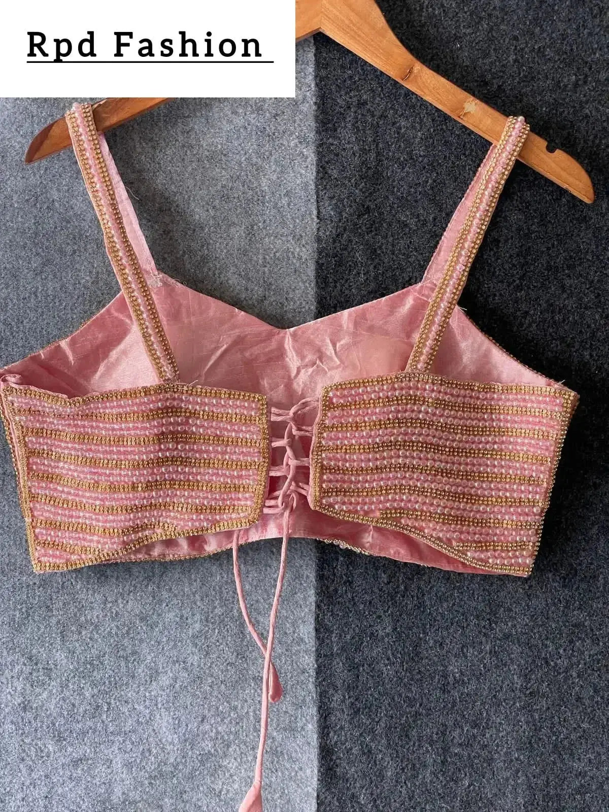 Beautiful Pearl Moti Spaghetti Blouse - RPD Fashion