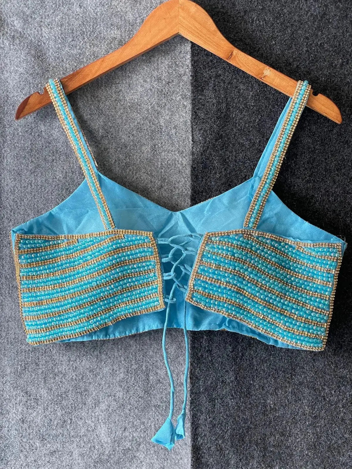 Beautiful Pearl Moti Spaghetti Blouse - RPD Fashion