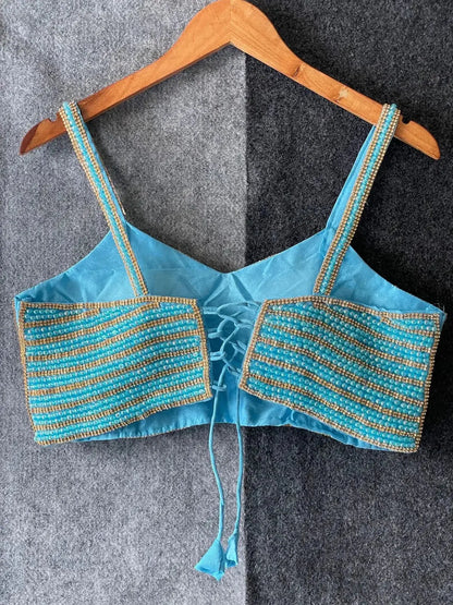 Beautiful Pearl Moti Spaghetti Blouse - RPD Fashion