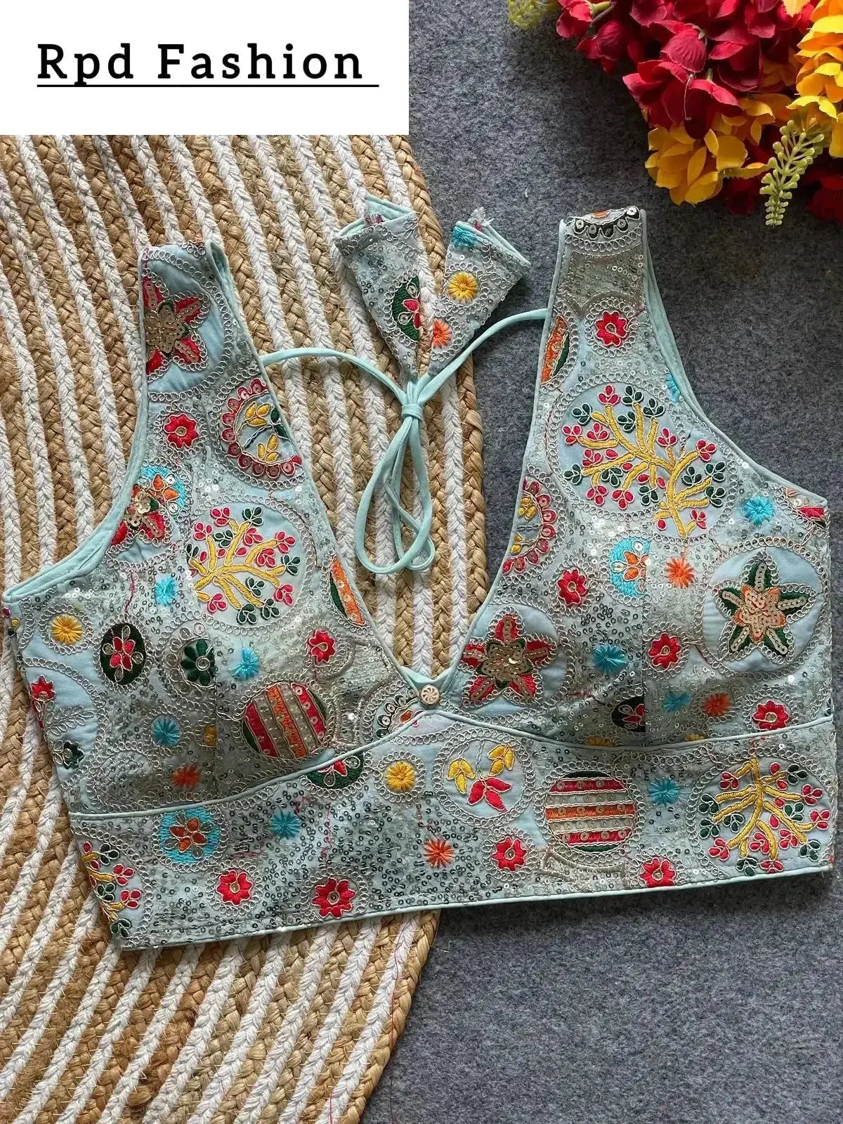 Bollywood Style Heavy Codding Work Blouse for Party Wear - RPD Fashion