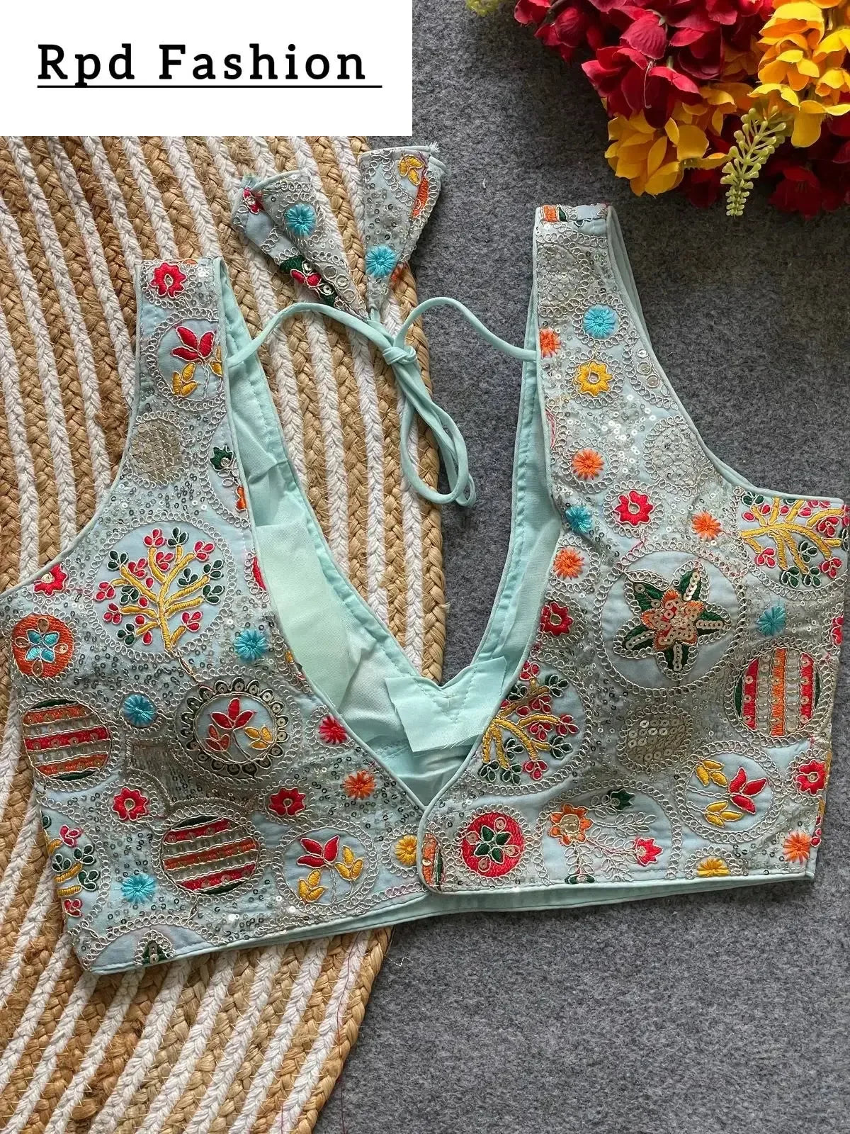 Bollywood Style Heavy Codding Work Blouse for Party Wear - RPD Fashion