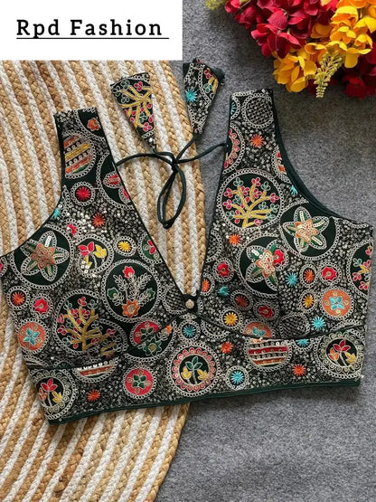 Bollywood Style Heavy Codding Work Blouse for Party Wear - RPD Fashion