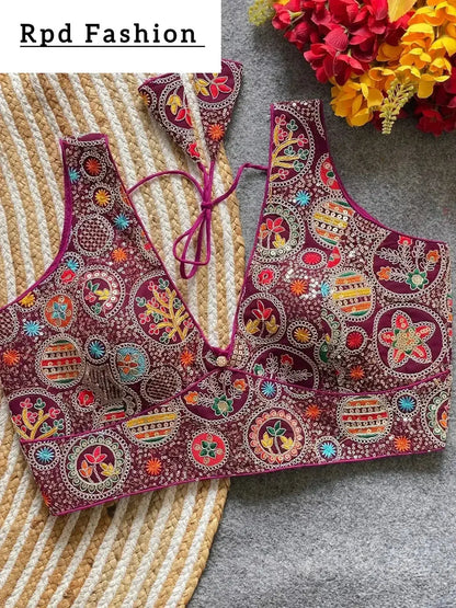 Bollywood Style Heavy Codding Work Blouse for Party Wear - RPD Fashion