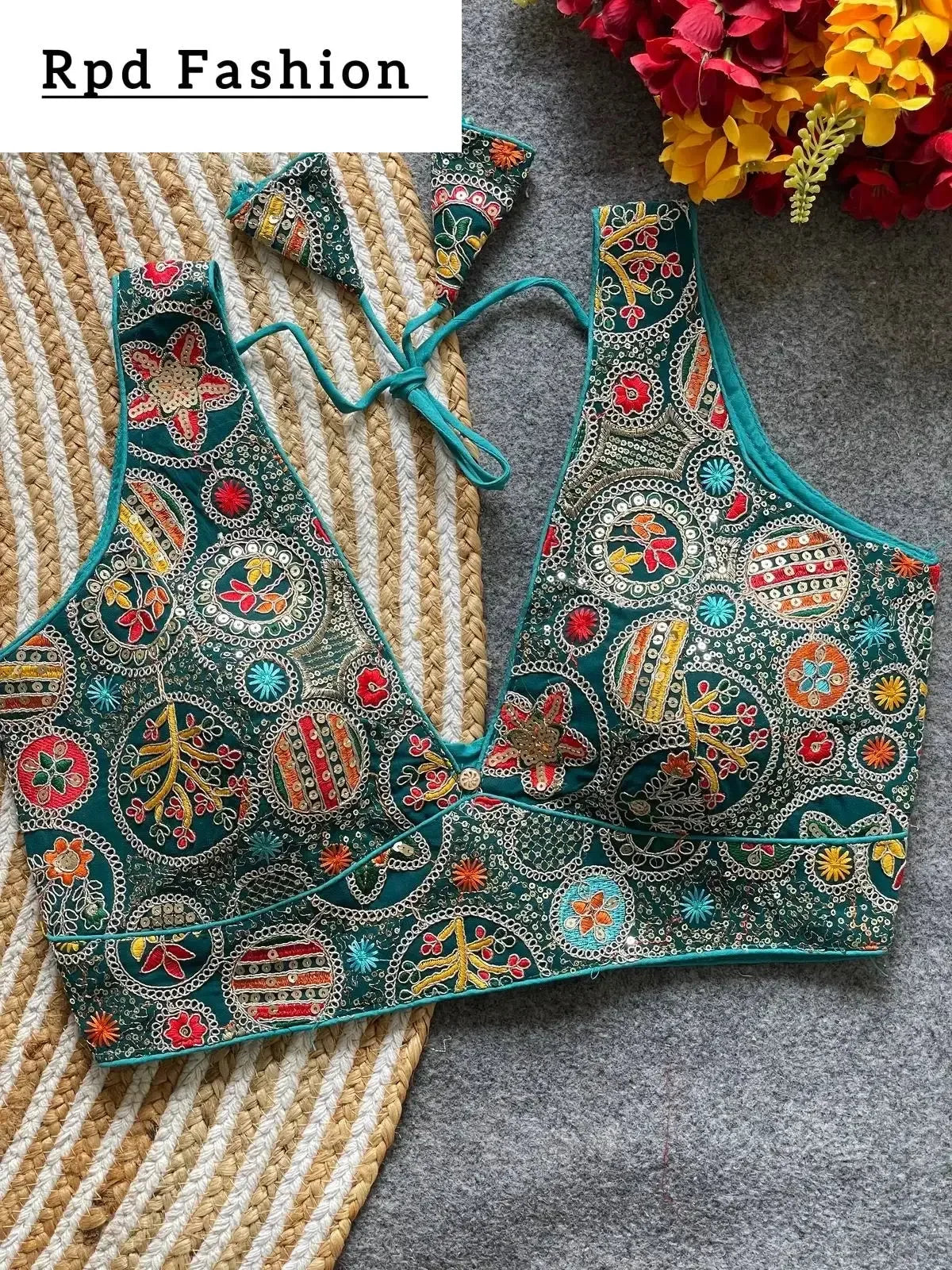 bollywood style heavy codding work blouse for party wear - rpd fashion