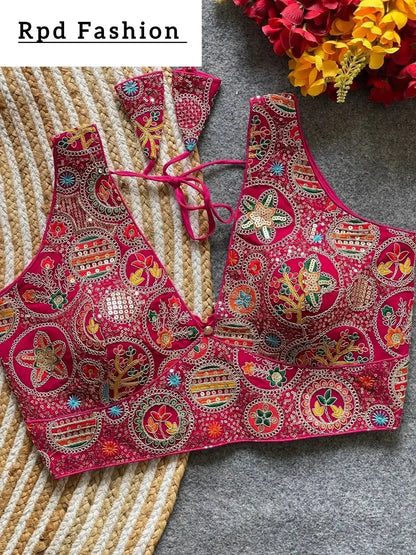 Bollywood Style Heavy Codding Work Blouse for Party Wear - RPD Fashion