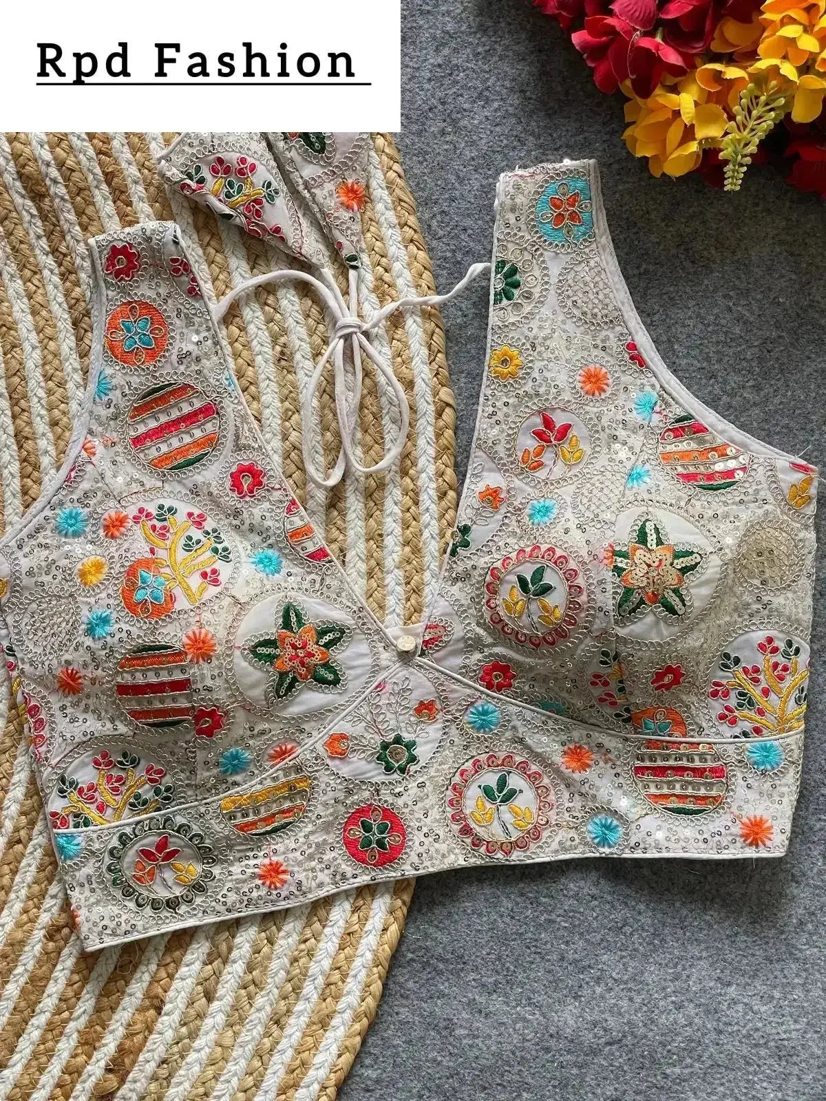 bollywood style heavy codding work blouse for party wear - rpd fashion