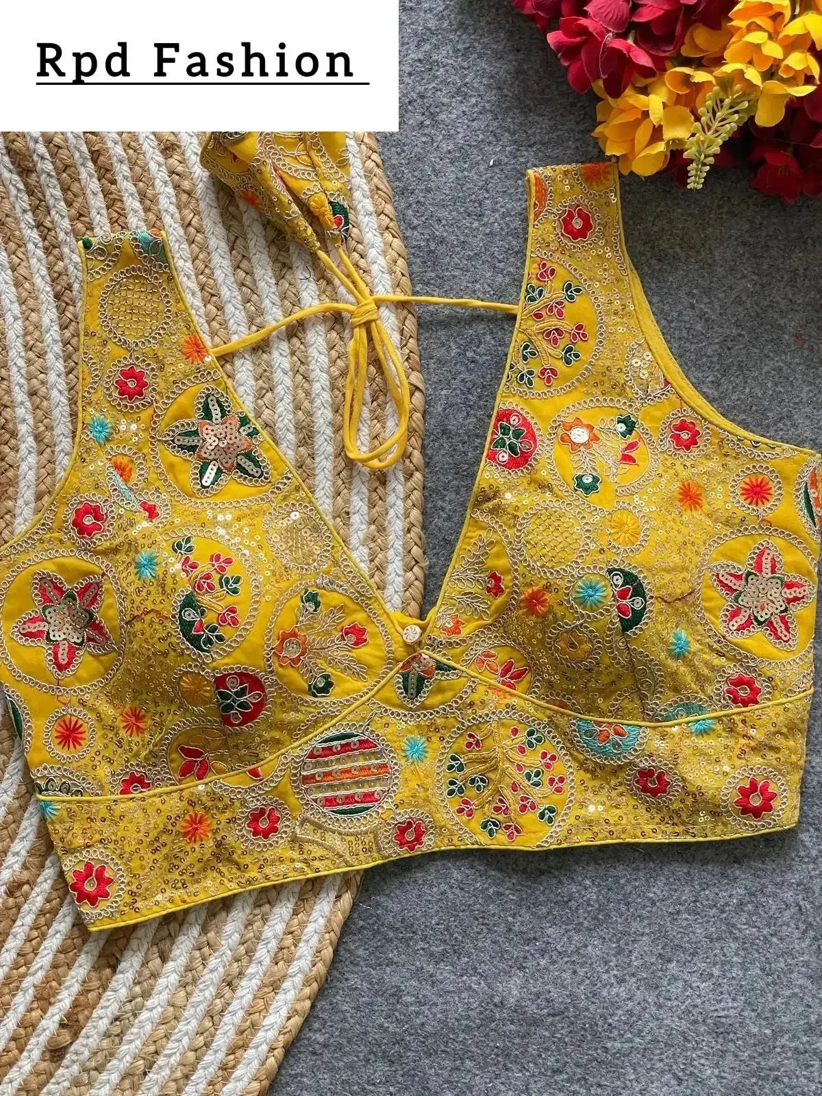 bollywood style heavy codding work blouse for party wear - rpd fashion