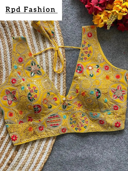 Bollywood Style Heavy Codding Work Blouse for Party Wear - RPD Fashion