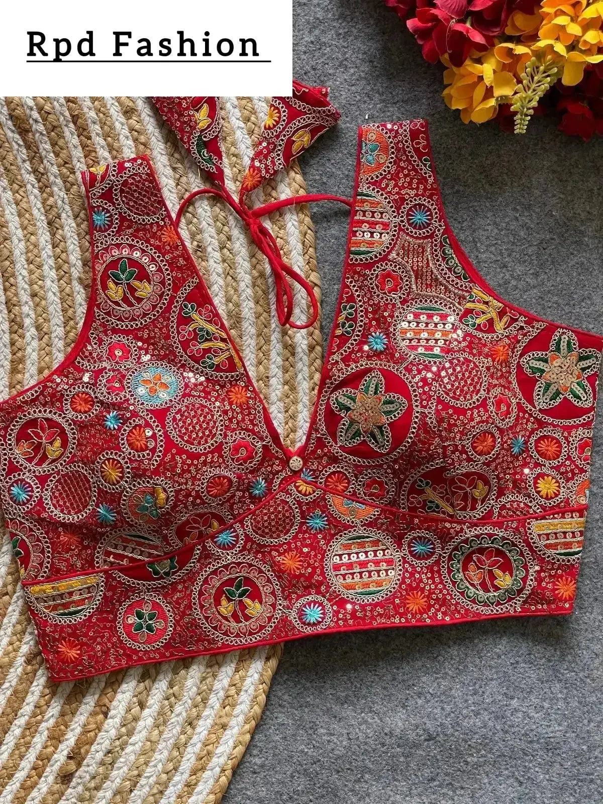 bollywood style heavy codding work blouse for party wear - rpd fashion