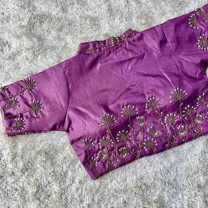 Bridal Red Embroidered Wedding Blouse Back Design - RPD Fashion