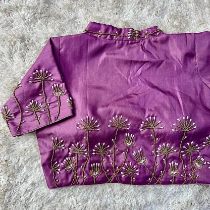 Bridal Red Embroidered Wedding Blouse Back Design - RPD Fashion