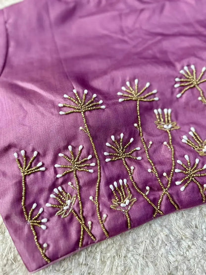 Bridal Red Embroidered Wedding Blouse Back Design - RPD Fashion