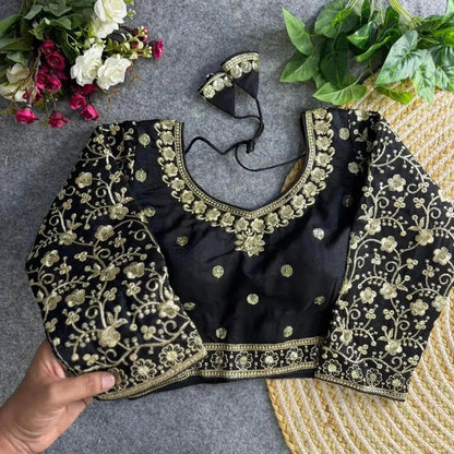 Bridal Wear Heavy Embroidery Blouse – Rich Golden Thread Work - RPD Fashion