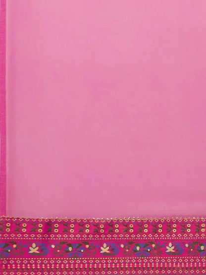 Cotton Kurta Set for Women | Pink Printed Kurti Pant with Dupatta Set - RPD Fashion