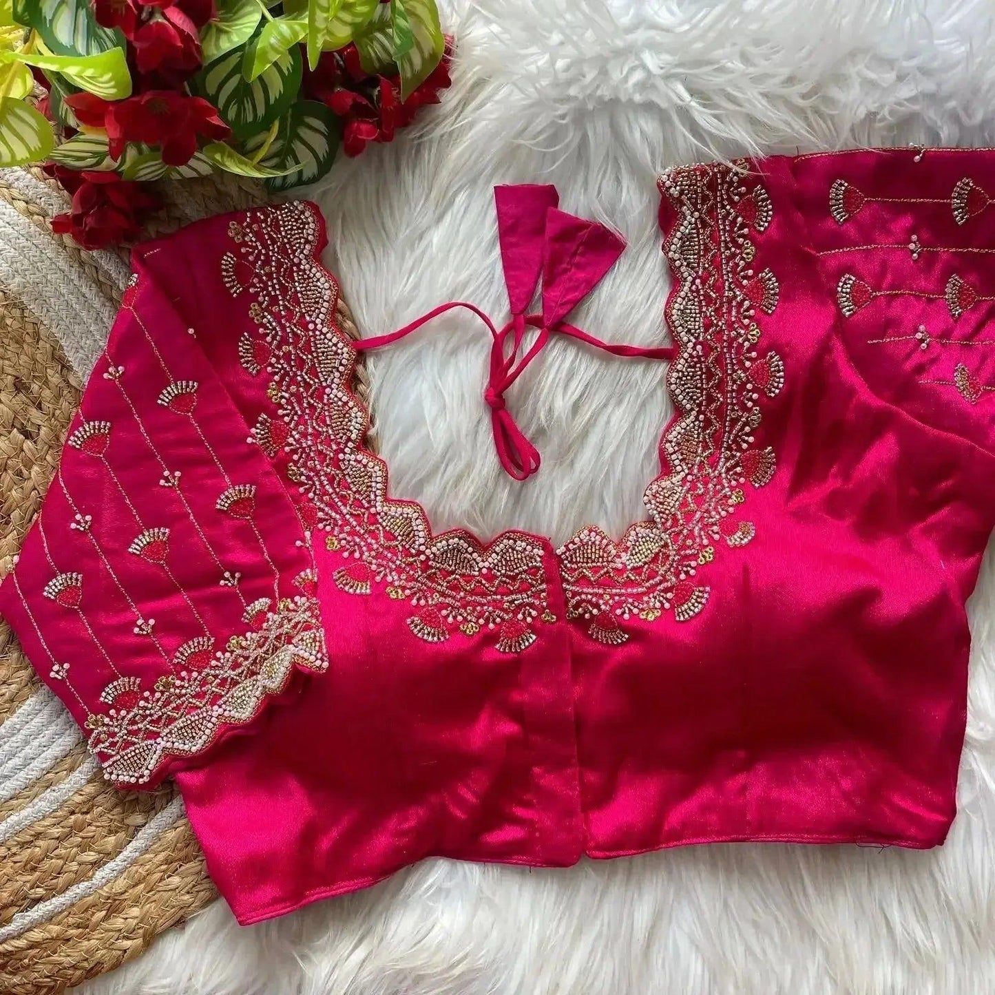 designer bridal blouse designs with zari & stone work for indian weddings - rpd fashion