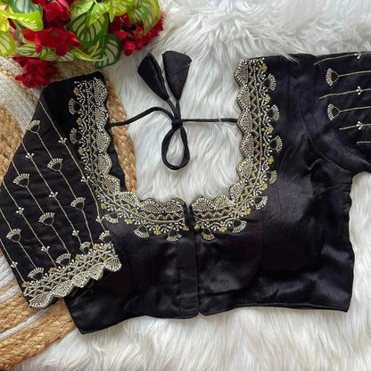 Designer Bridal Blouse Designs with Zari & Stone Work for Indian Weddings - RPD Fashion