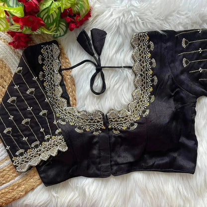 Designer Bridal Blouse Designs with Zari & Stone Work for Indian Weddings - RPD Fashion