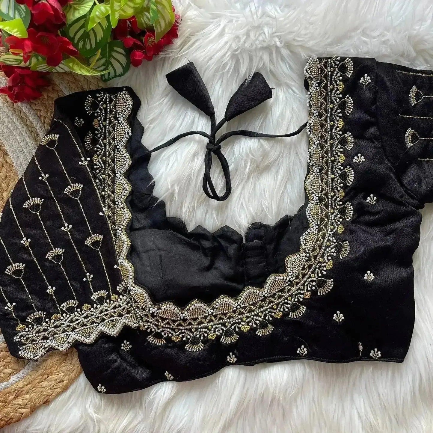 designer bridal blouse designs with zari & stone work for indian weddings - rpd fashion