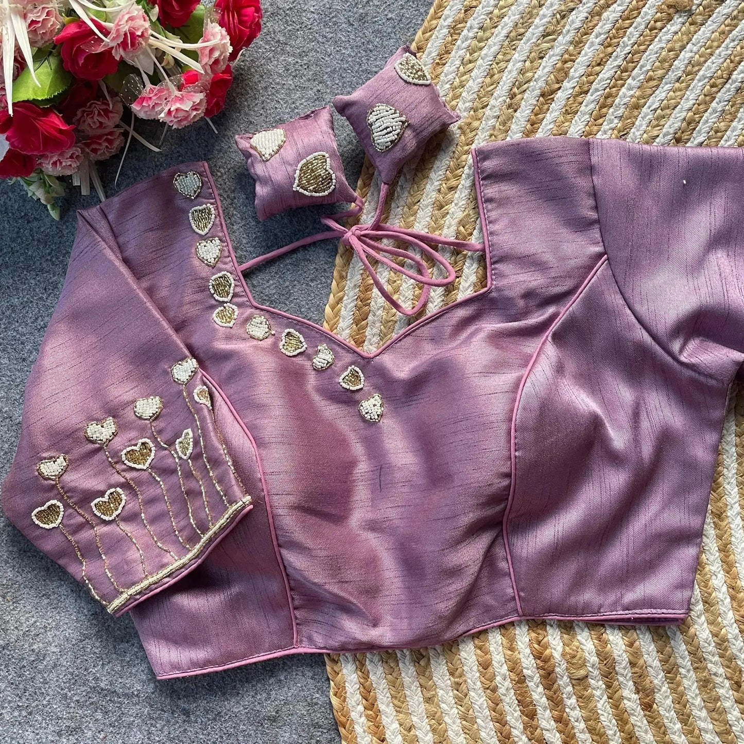 designer hand work blouse designs for wedding & party wear sarees - rpd fashion