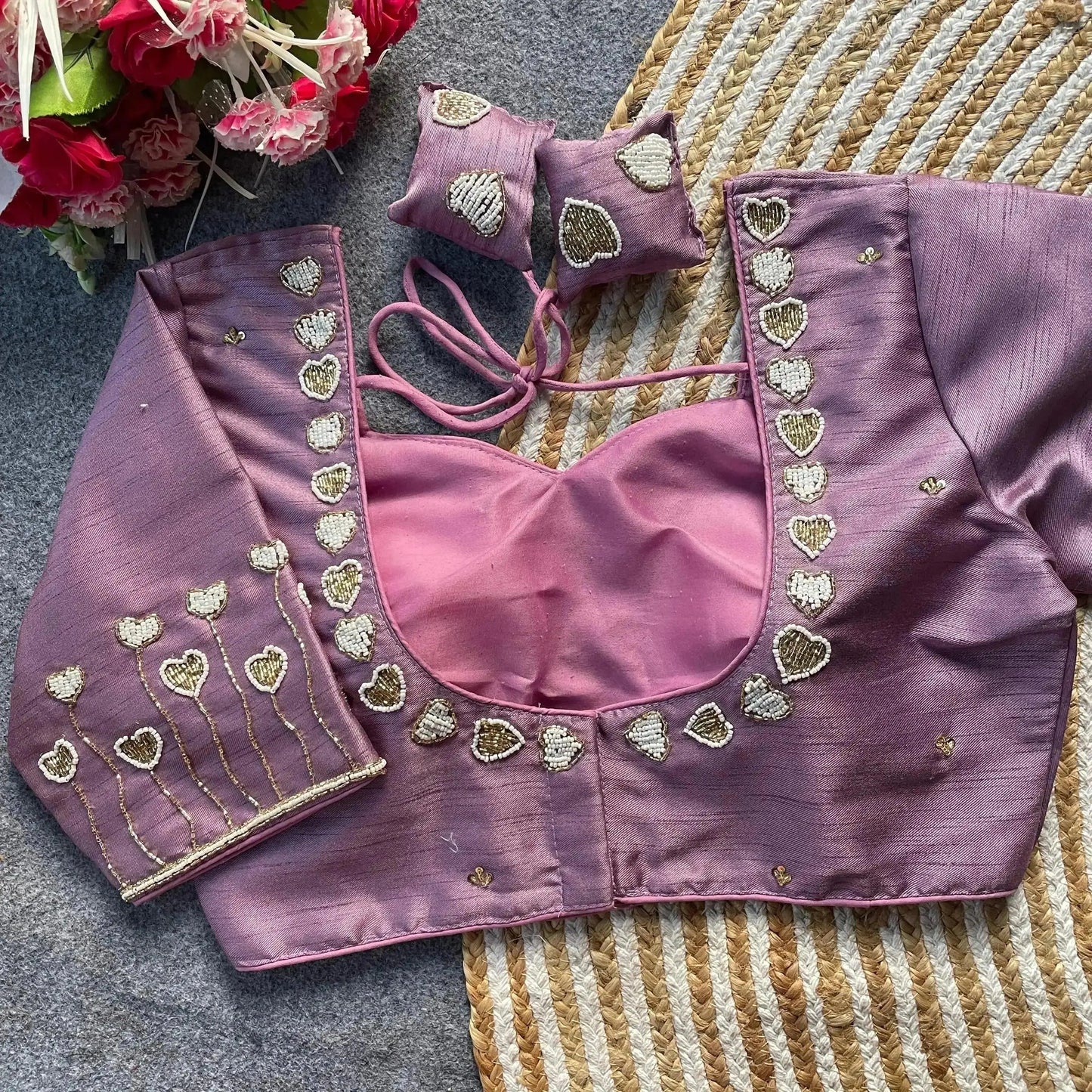 designer hand work blouse designs for wedding & party wear sarees - rpd fashion
