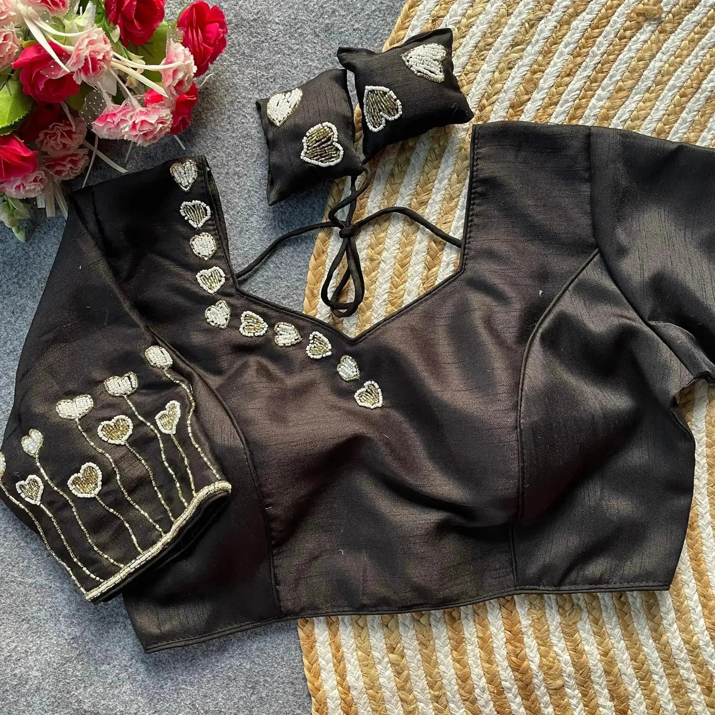designer hand work blouse designs for wedding & party wear sarees - rpd fashion