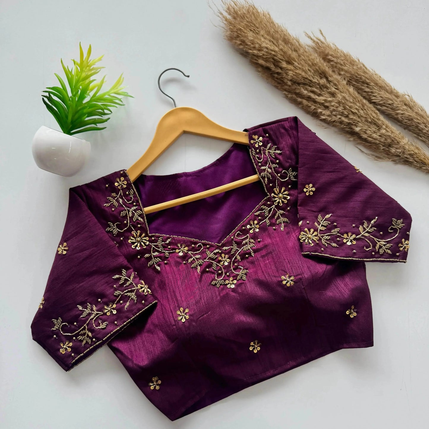 designer handwork blouse with intricate detailing - rpd fashion