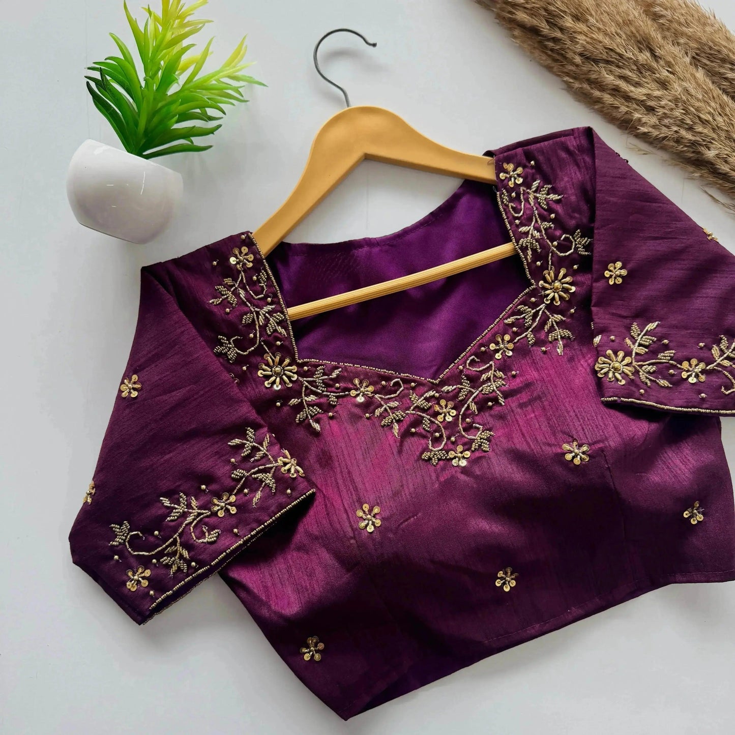 designer handwork blouse with intricate detailing - rpd fashion