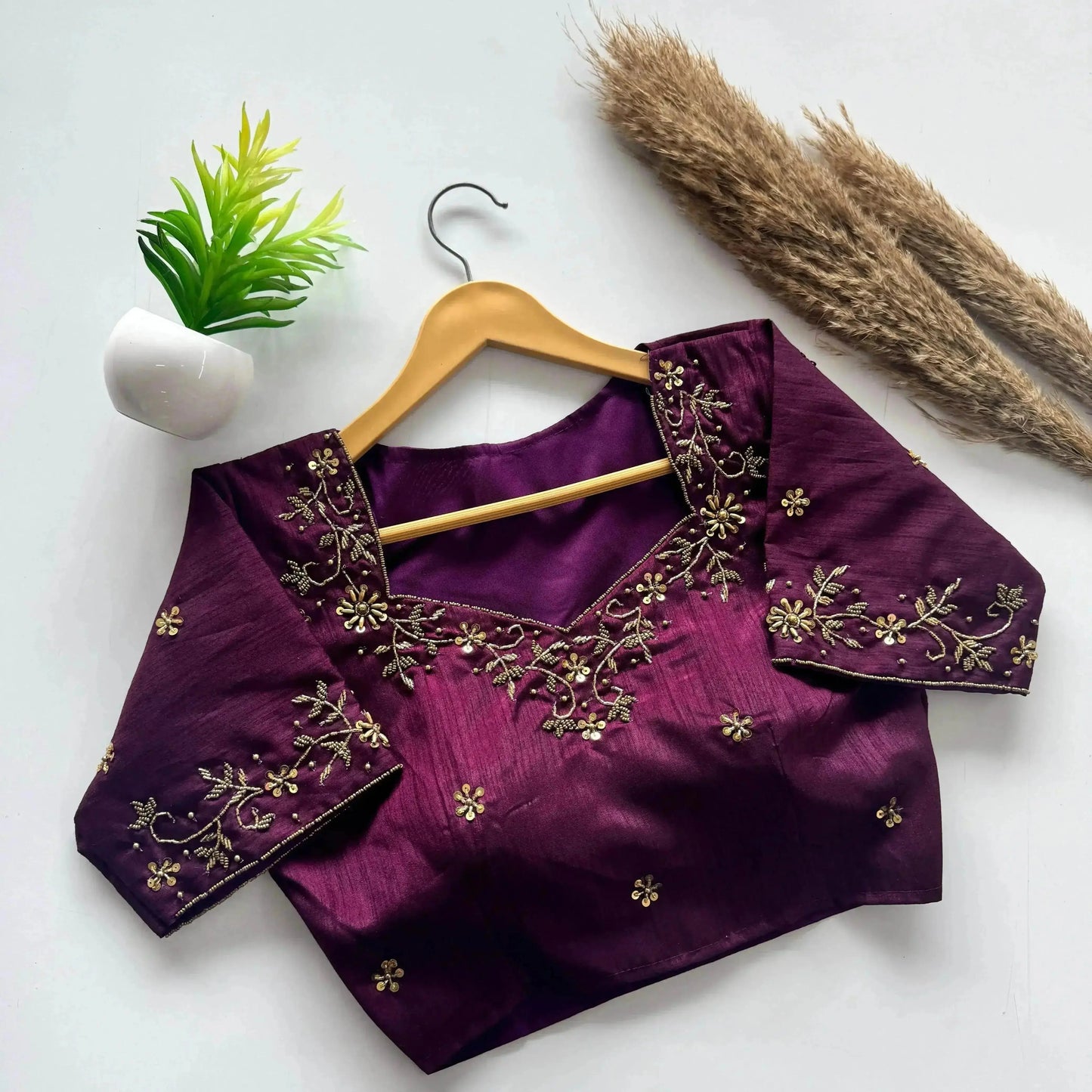 designer handwork blouse with intricate detailing - rpd fashion