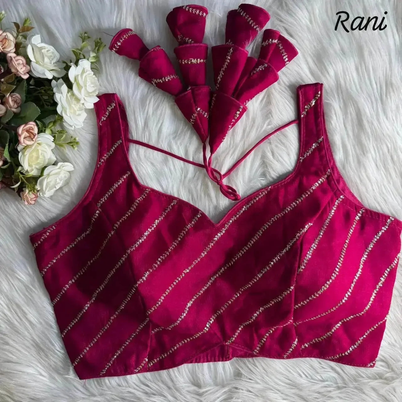 designer party wear blouse with heavy embroidery - rpd fashion