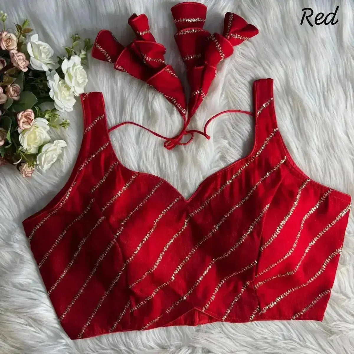 Designer Party Wear Blouse with Heavy Embroidery - RPD Fashion