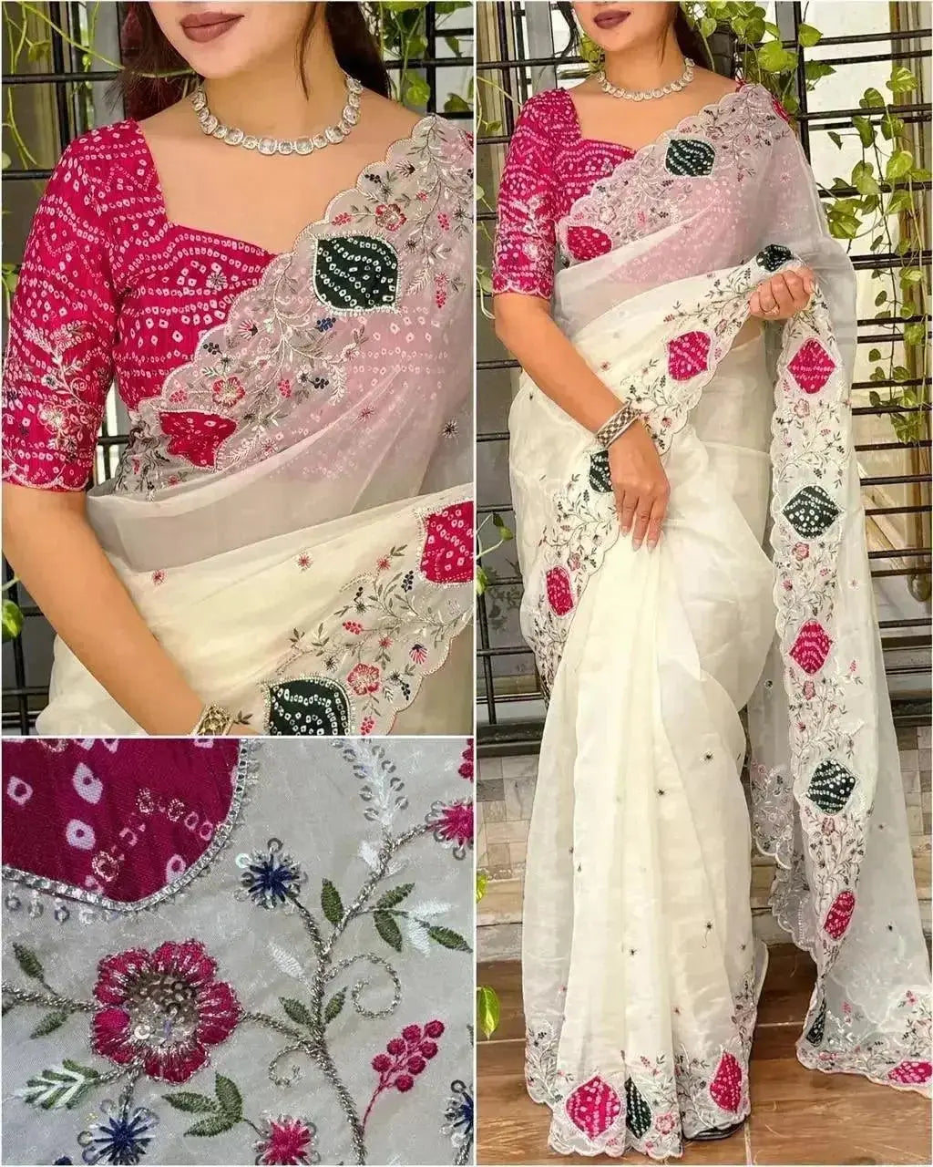 Designer Velvet Cutting Work Pearl Lace Super Sonic Crush Saree Blouse Designs - RPD Fashion