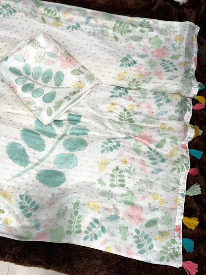 Effortless elegance meets vibrant charm with this Designer saree for your monsoon paradise - RPD Fashion