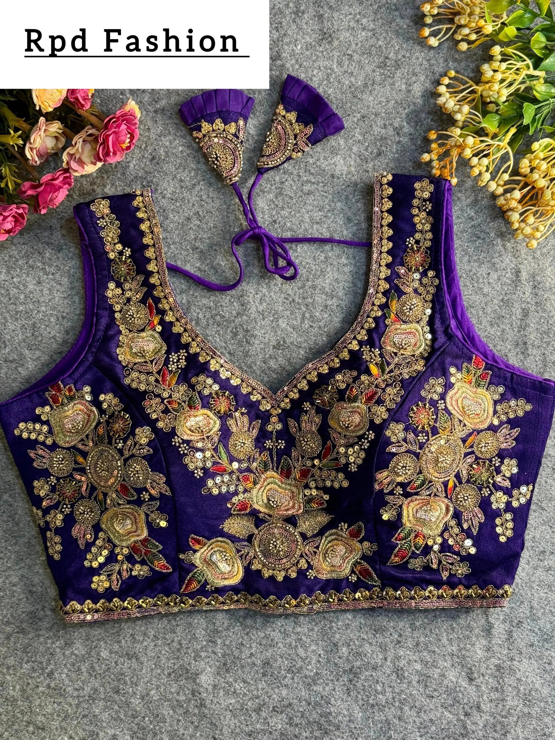 Elegant Heavy Beaded Bridal Blouse - RPD Fashion