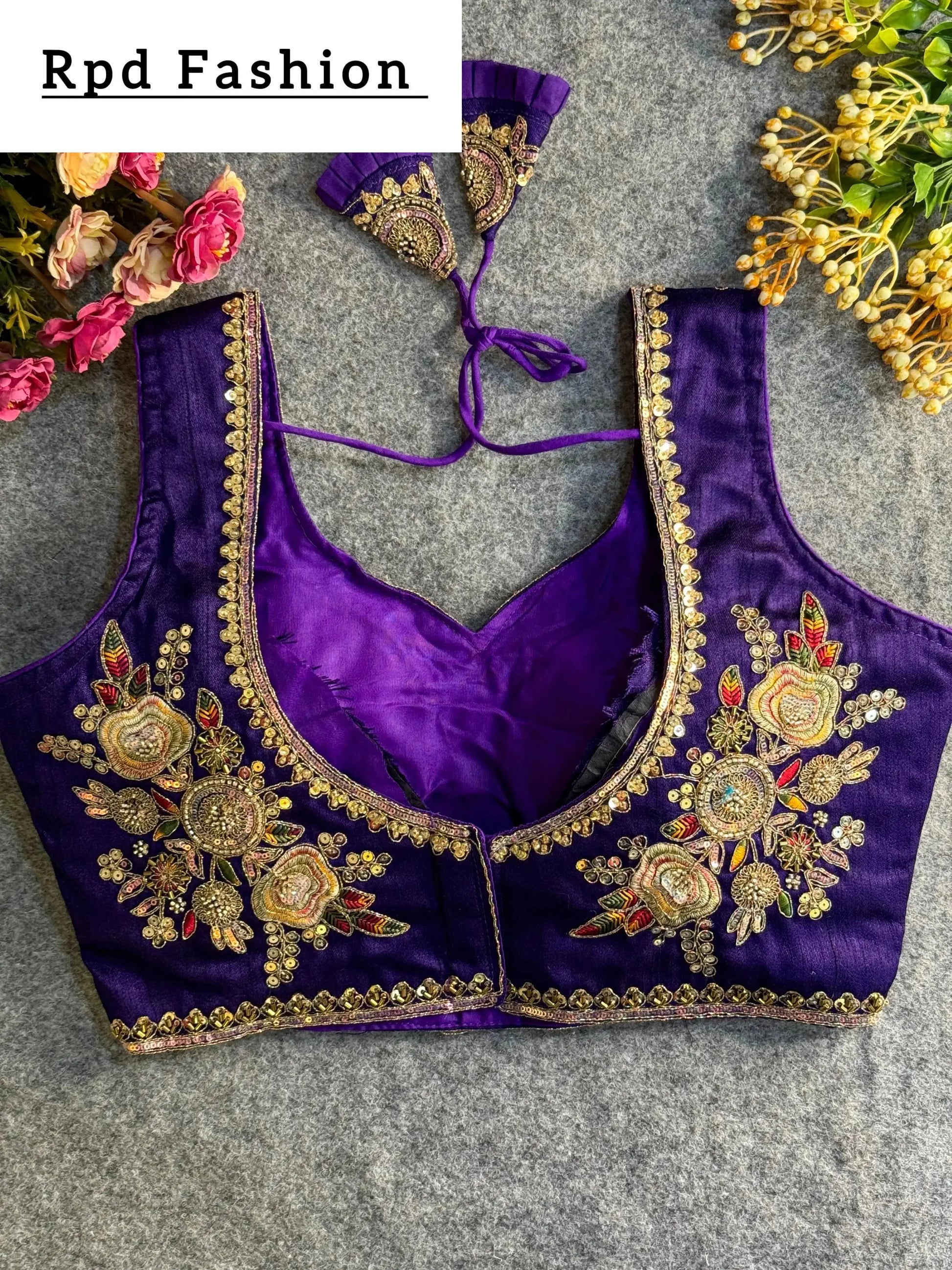 Elegant Heavy Beaded Bridal Blouse - RPD Fashion