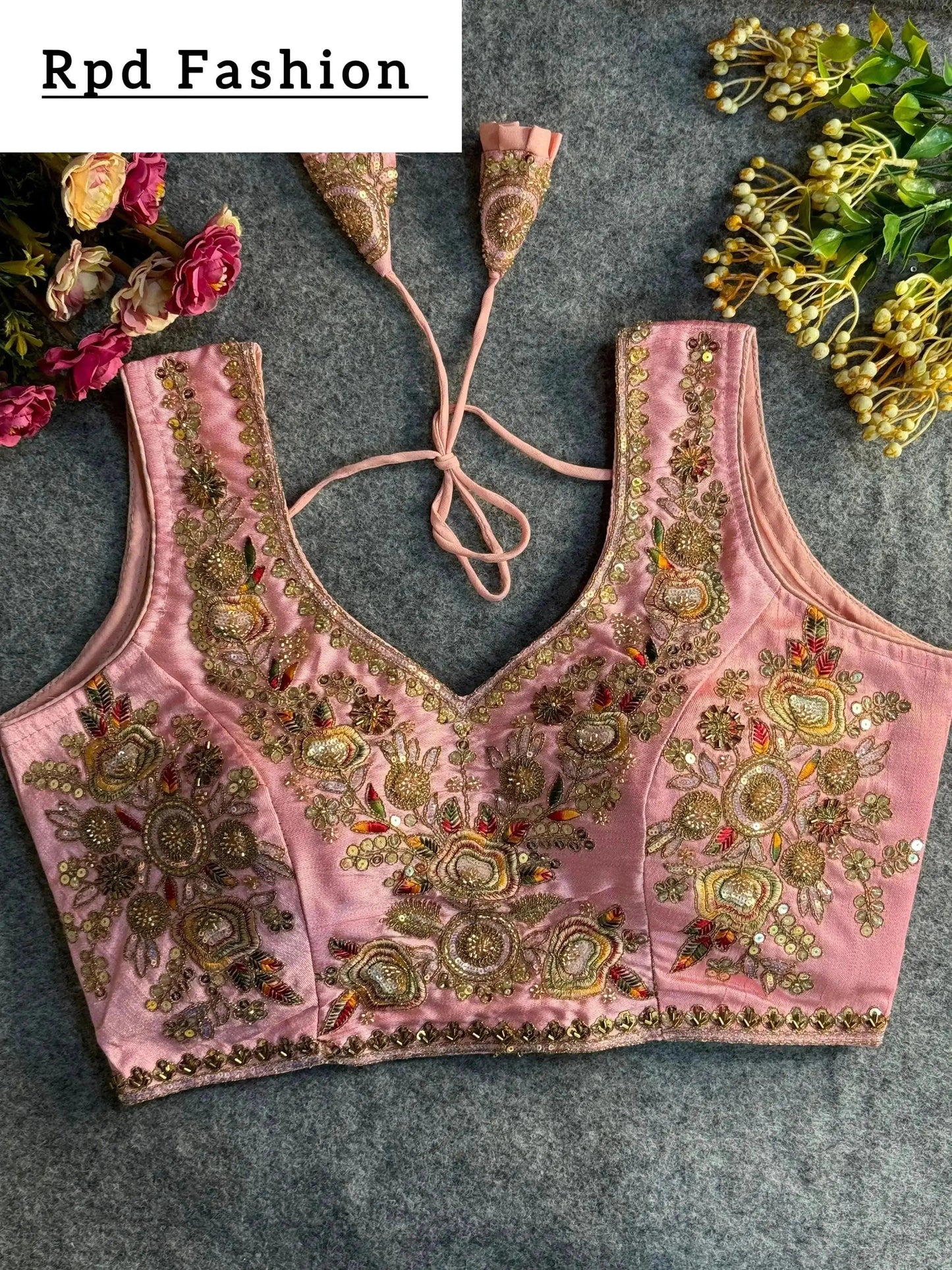 elegant heavy beaded bridal blouse - rpd fashion