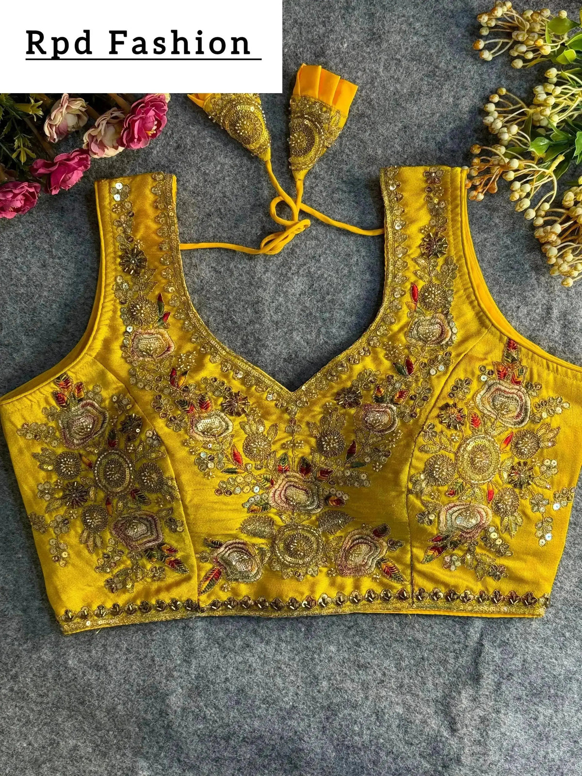 elegant heavy beaded bridal blouse - rpd fashion