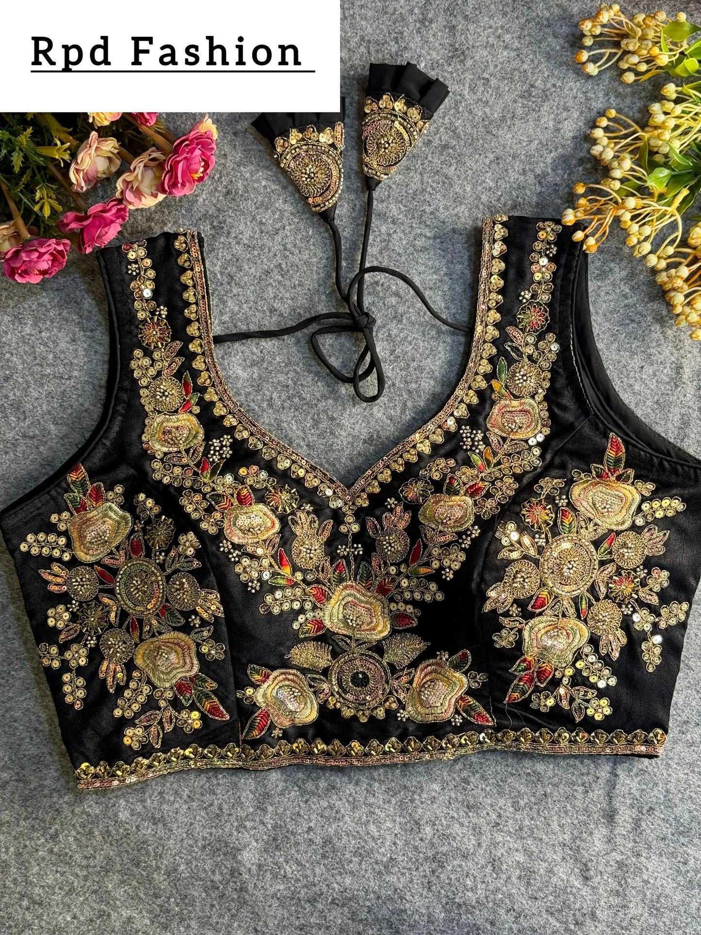 elegant heavy beaded bridal blouse - rpd fashion