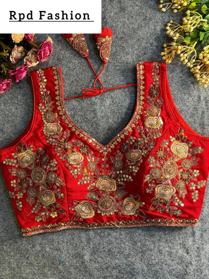 Elegant Heavy Beaded Bridal Blouse - RPD Fashion