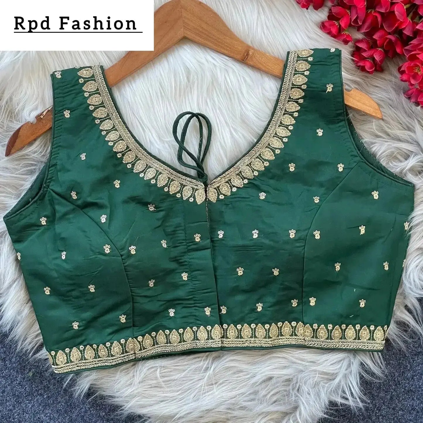 elegant heavy embroidery blouse with sequence work - rpd fashion