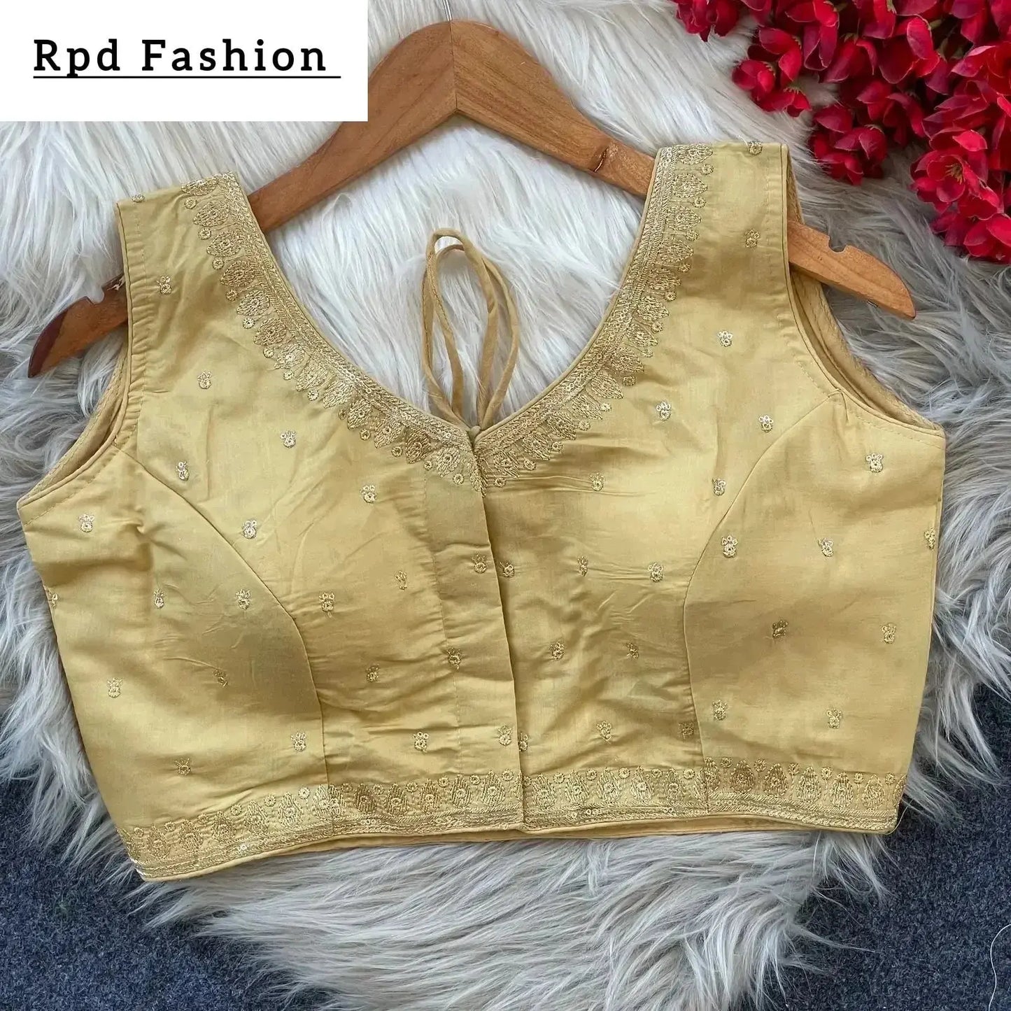 elegant heavy embroidery blouse with sequence work - rpd fashion