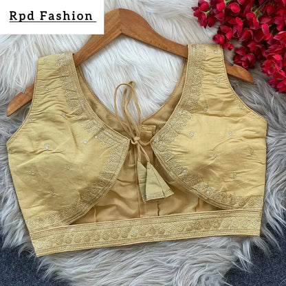 Elegant Heavy Embroidery Blouse with Sequence Work - RPD Fashion