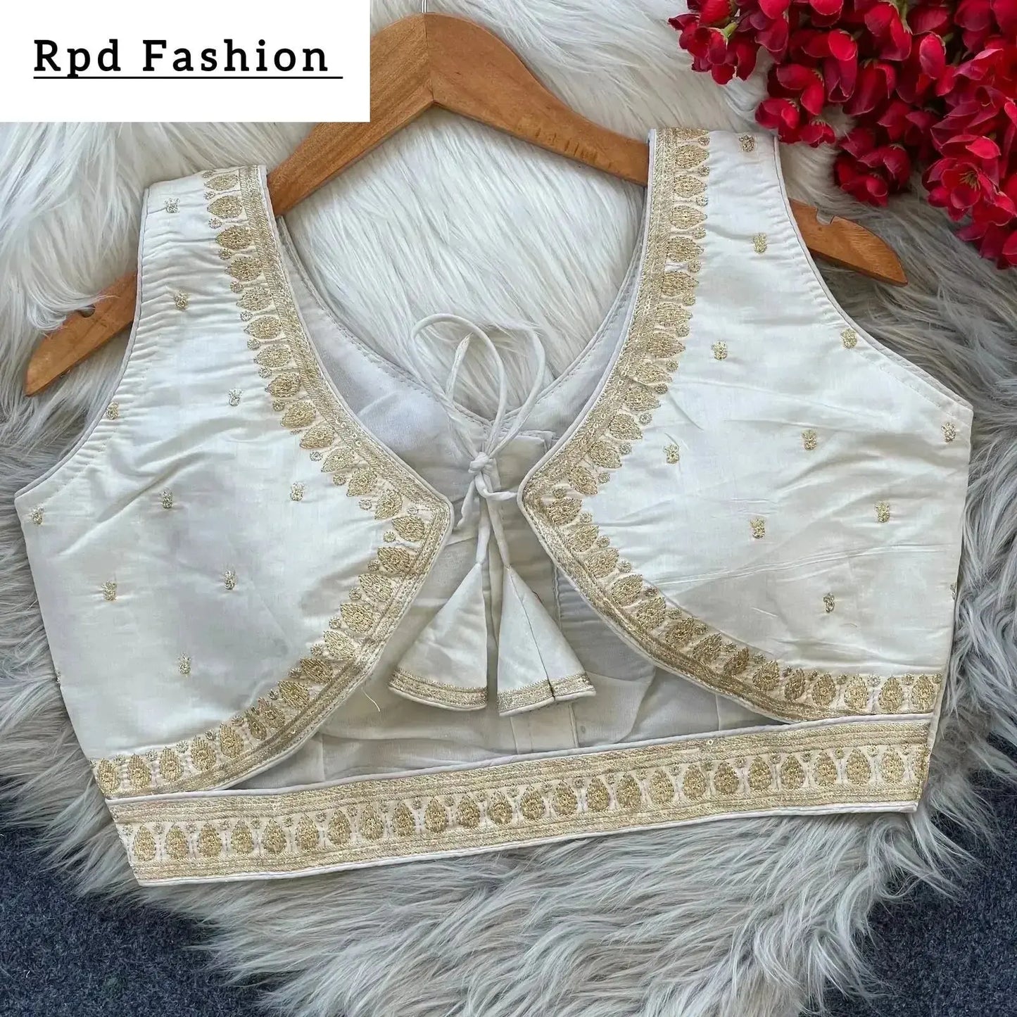 elegant heavy embroidery blouse with sequence work - rpd fashion