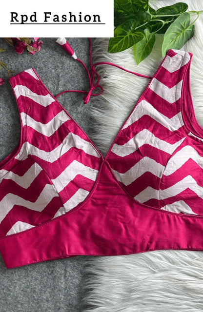 Fancy Partywear Blouse - Elegant Cotton Design with Heavy Stitching - RPD Fashion