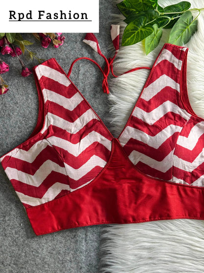 Fancy Partywear Blouse - Elegant Cotton Design with Heavy Stitching - RPD Fashion