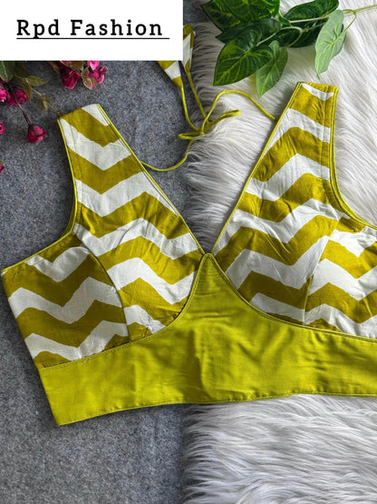 Fancy Partywear Blouse - Elegant Cotton Design with Heavy Stitching - RPD Fashion