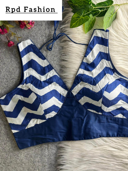 Fancy Partywear Blouse - Elegant Cotton Design with Heavy Stitching - RPD Fashion