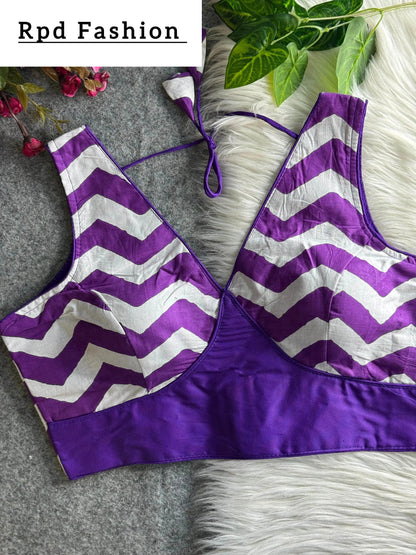 Fancy Partywear Blouse - Elegant Cotton Design with Heavy Stitching - RPD Fashion